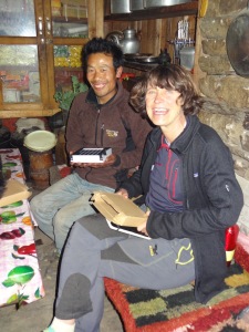 LED solar light distribution, Jase Bhanjyang – LED Solu Khumbu Trek, April/May 2016