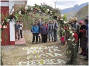 Opening the LED Health Clinic in Quishuar, Peru
